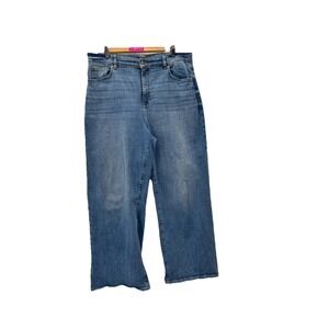 Wide Leg Jeans Women's‎ 32 Joe Fresh Blue High Rise crop Y2K Basiccore normcore